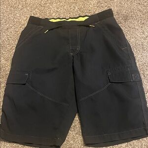 Boys Black Cargo Shorts